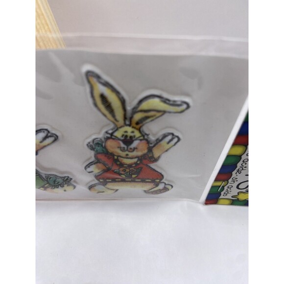 Provo Craft Rascals Puffy Bunny Hop Colorful Stickers Sheet Children Scrapbook - Picture 9 of 12